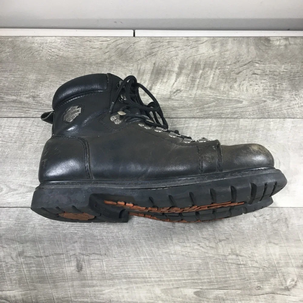 Harley-Davidson Motorcycle Mens D93041 Faded Glory Leather Riding Biker Boots 12